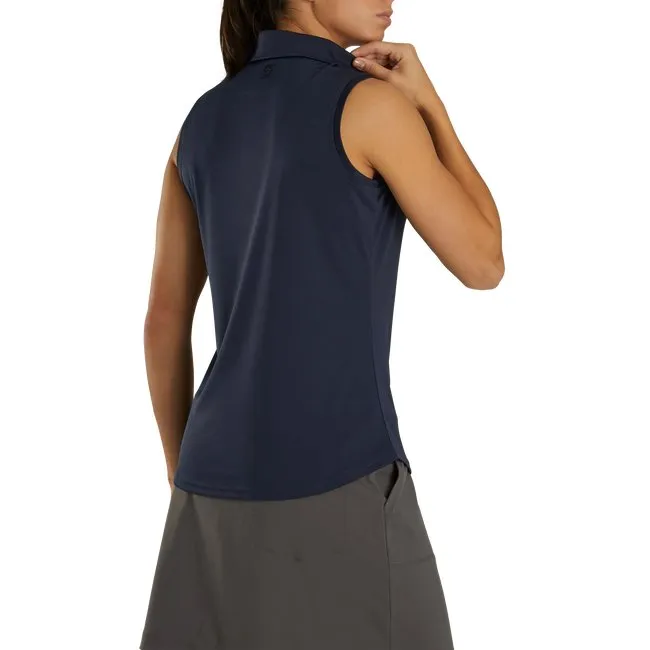 FootJoy Women's ProDry Interlock Sleeveless Shirt Self Collar