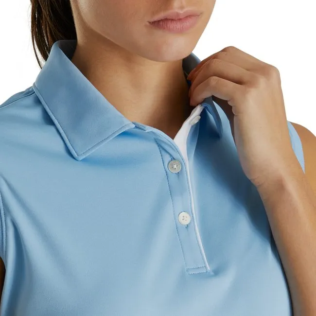 FootJoy Women's ProDry Interlock Sleeveless Shirt Self Collar