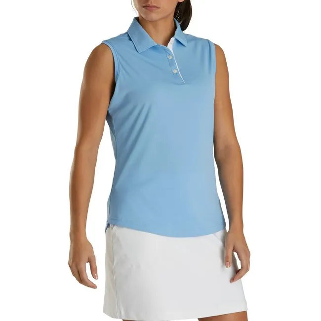 FootJoy Women's ProDry Interlock Sleeveless Shirt Self Collar