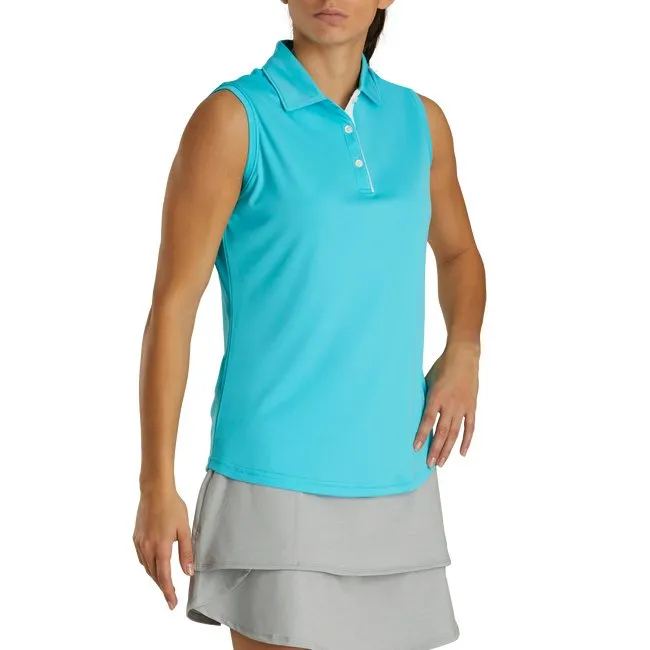 FootJoy Women's ProDry Interlock Sleeveless Shirt Self Collar