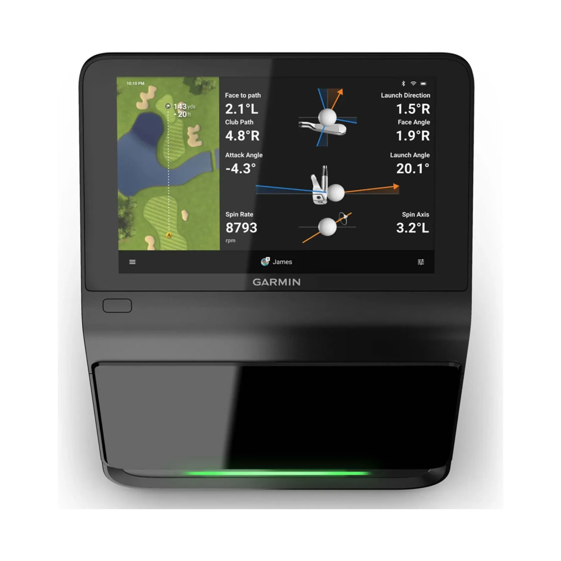 GARMIN R50 PREMIUM LAUNCH MONITOR AND SIMULATOR  (open box)