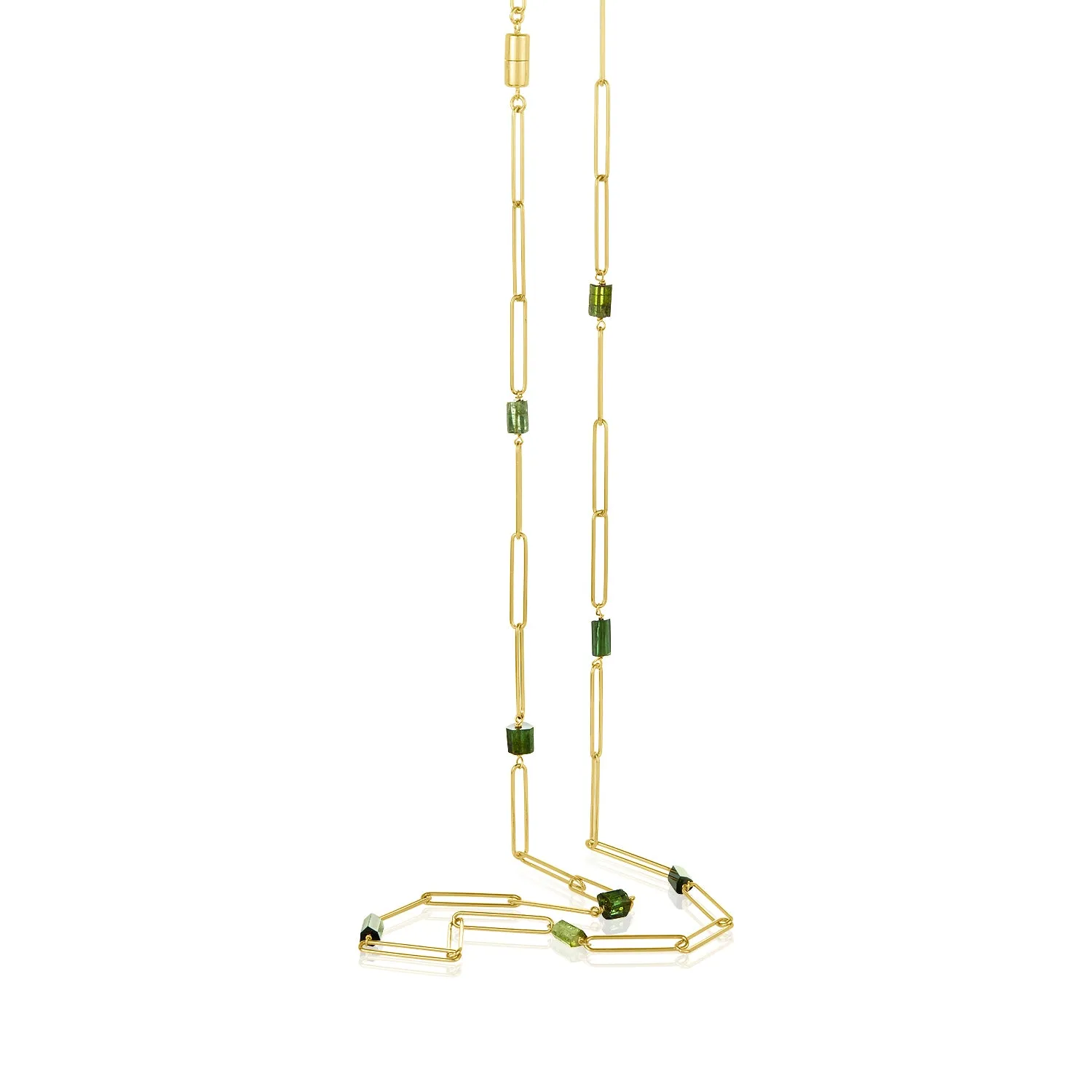Gem Paperclip Necklace