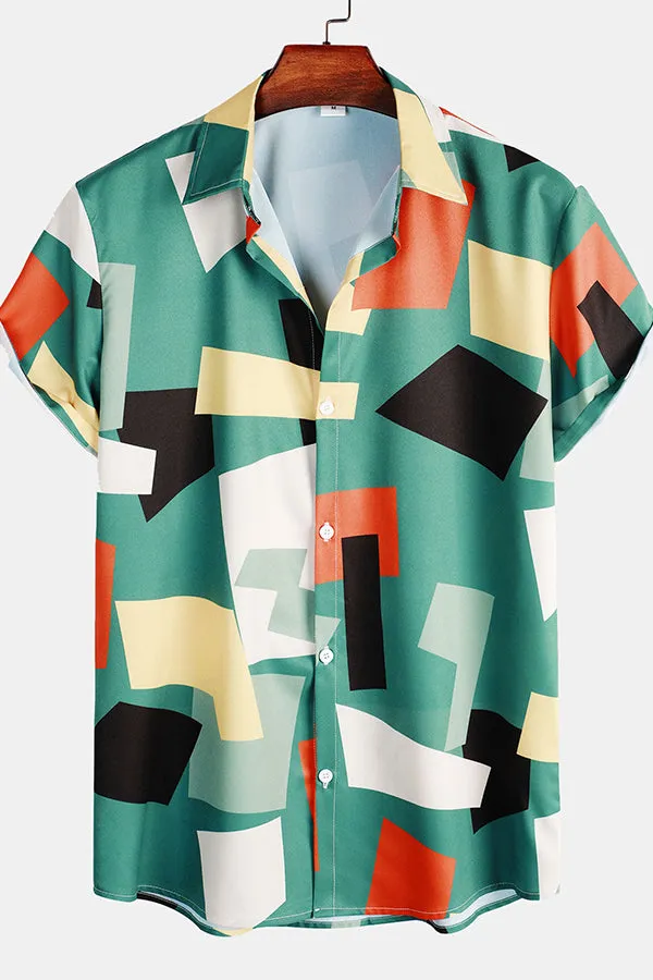 Geometric Print Shirt