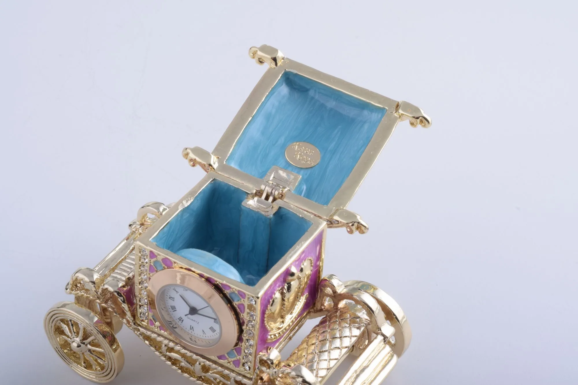 Gold Carriage with a Clock