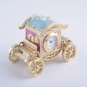 Gold Carriage with a Clock