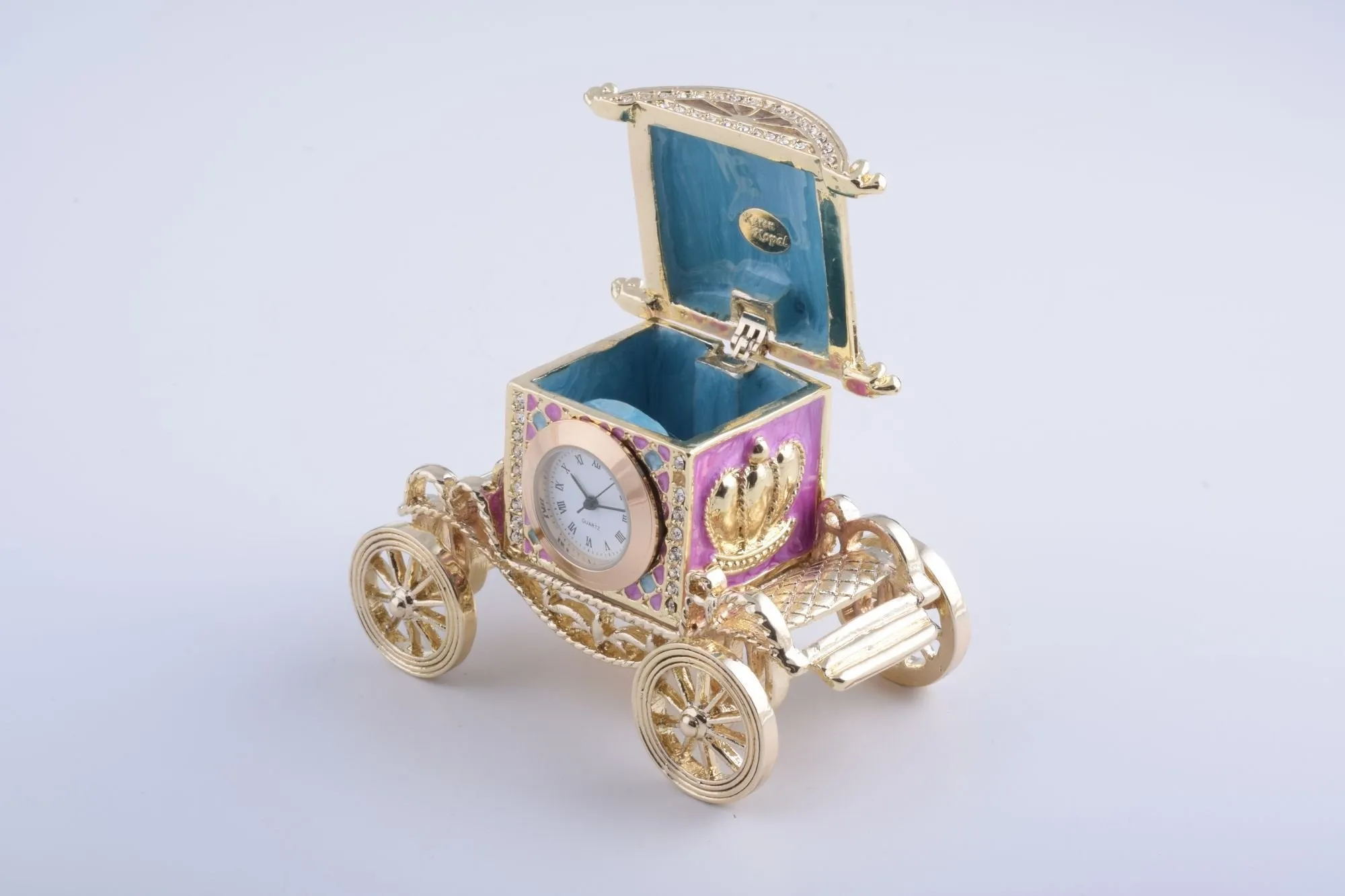 Gold Carriage with a Clock
