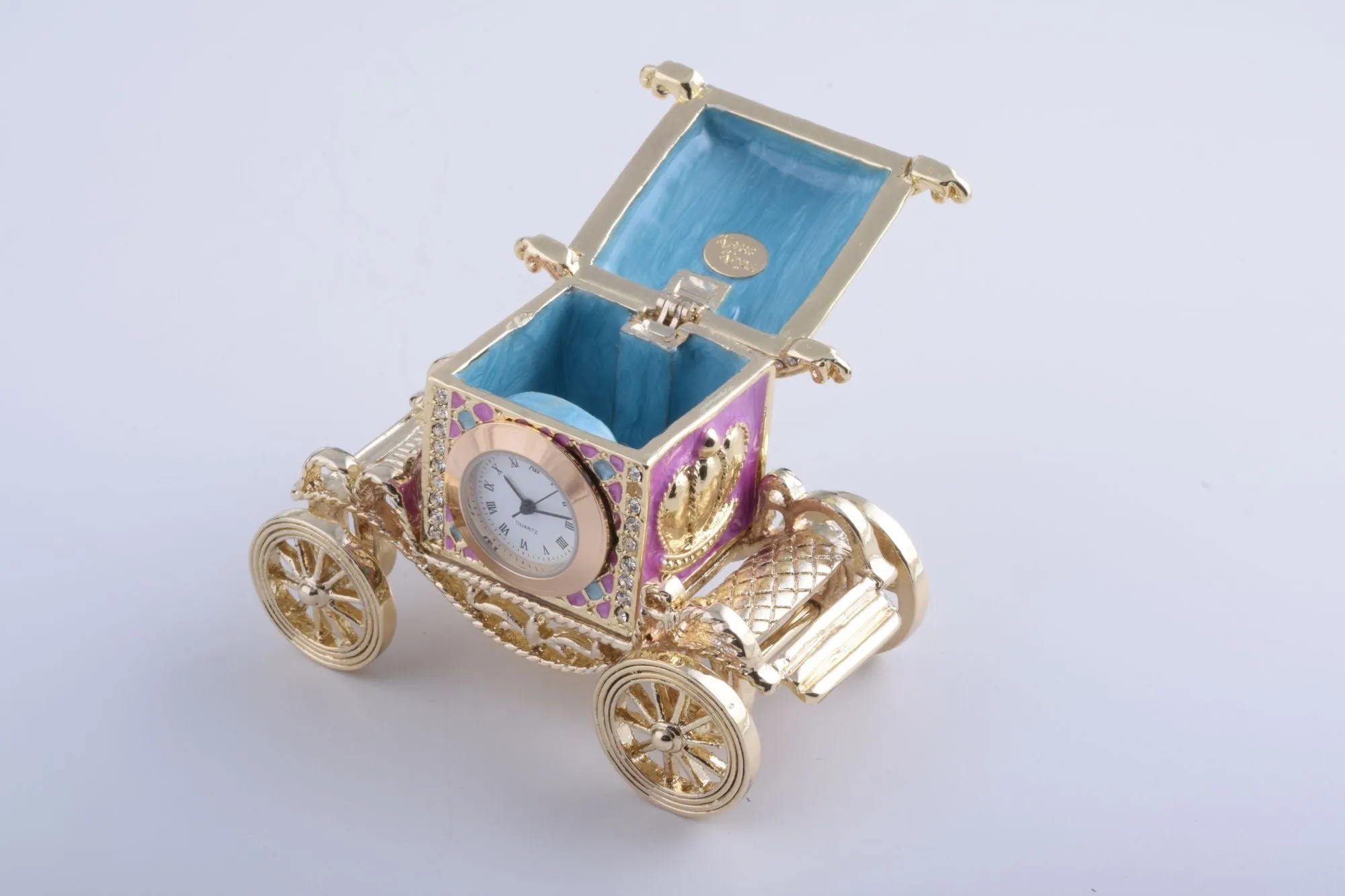 Gold Carriage with a Clock