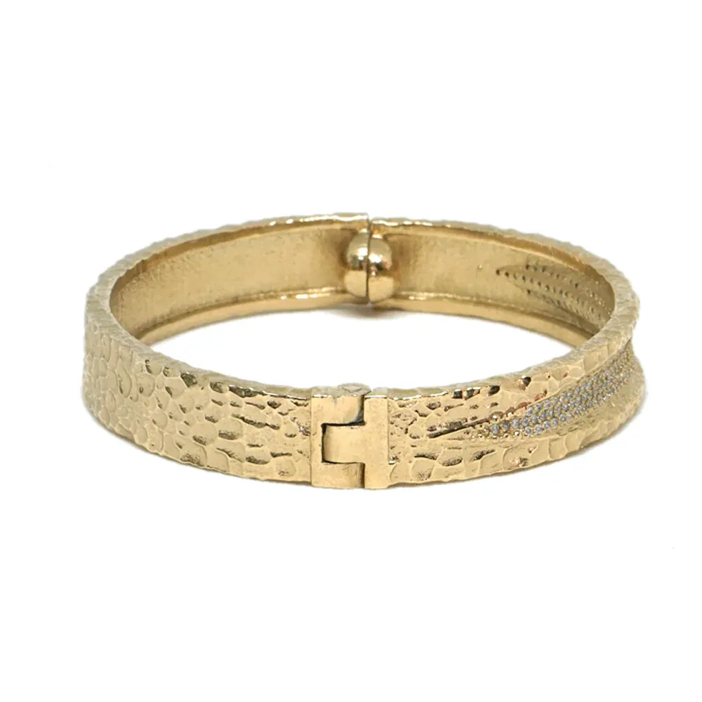 Gold Velen Crystal Inlay Bangle