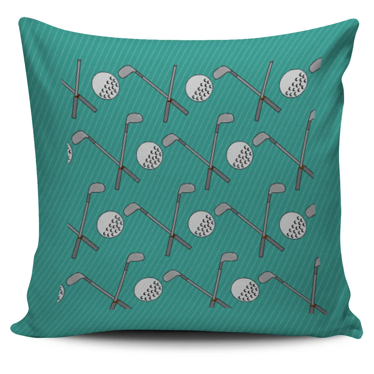 Golf Design Pillow Case - Teal