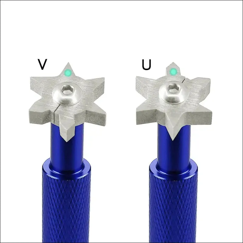 Golf groove tool golf iron wedge club groove sharpener cleaner golf club clear tool v u blade 6