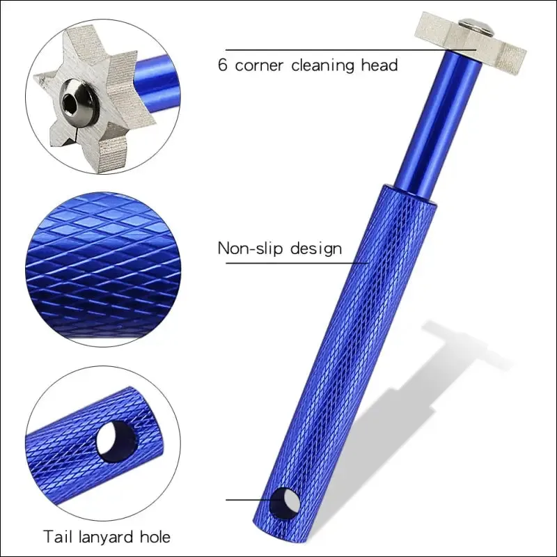 Golf groove tool golf iron wedge club groove sharpener cleaner golf club clear tool v u blade 6