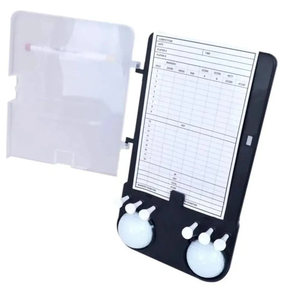 Golf Scorecard, Ball and Tee Holder for Golf Trolley Carts
