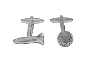 Golf Tee and Golf Ball Cufflinks