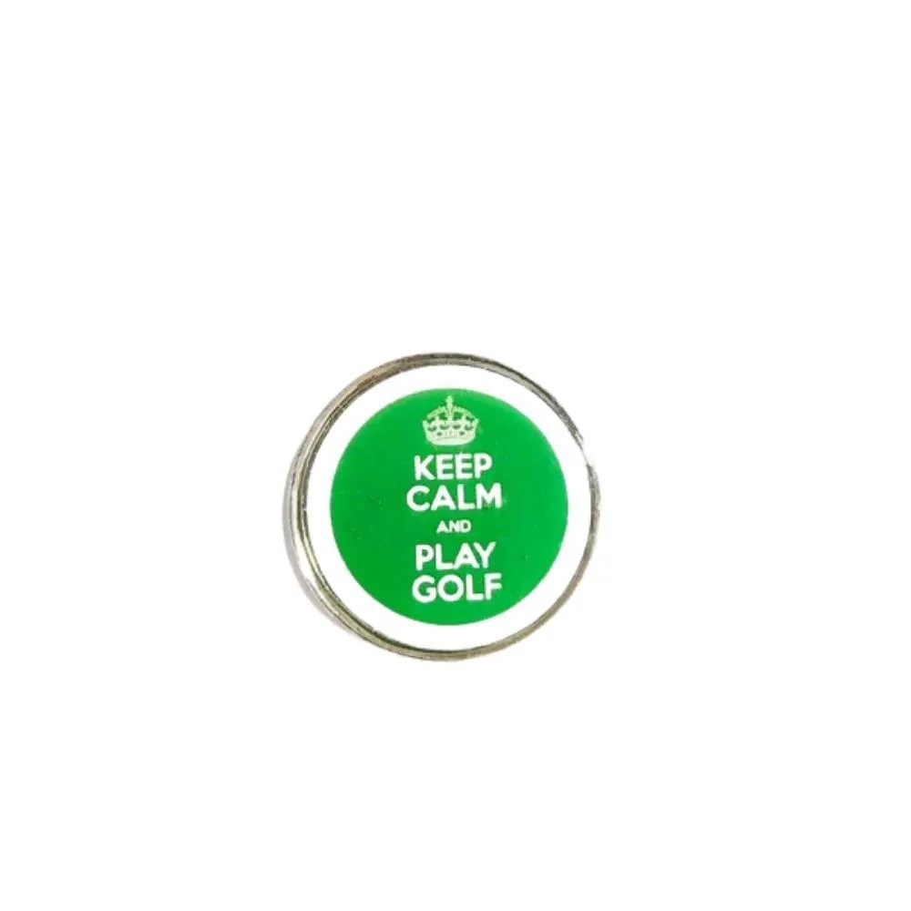Golfedge Keep Calm Magnetic Marker & Hat Clip