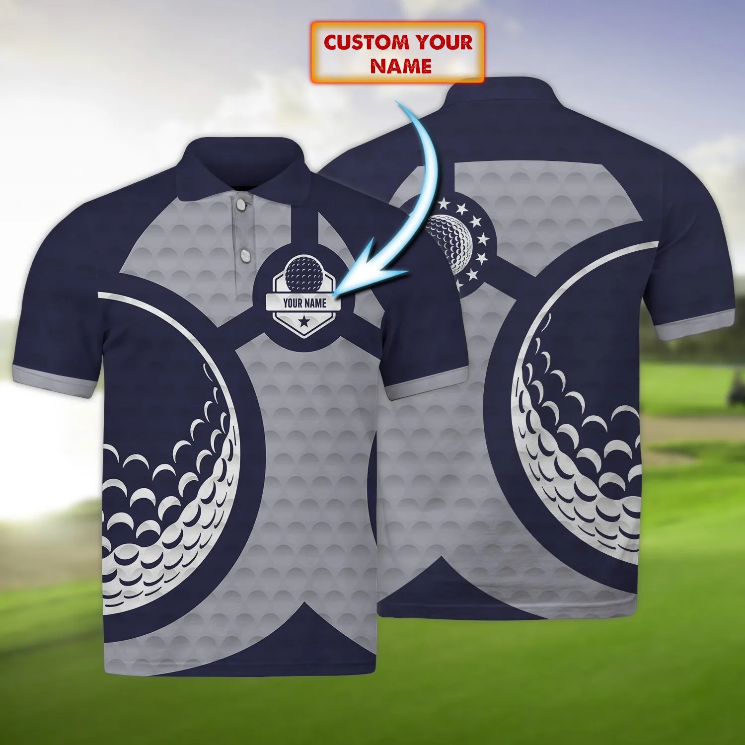 GOLFER - Personalized Name 3D Polo Shirt 686 - CV98