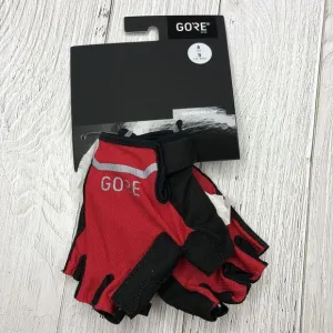 Gore Wear C5 Short Bike Gloves‎ Mens Small Black Red Cycling Gloves Fingerless