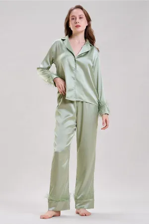 Green Collar Shirt & Pyjama