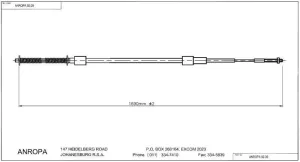 Handbrake Cable Vw Citi Golf