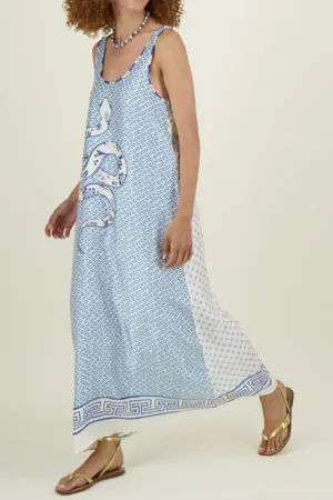 HBZ1173 Snake Print Maxi Dress