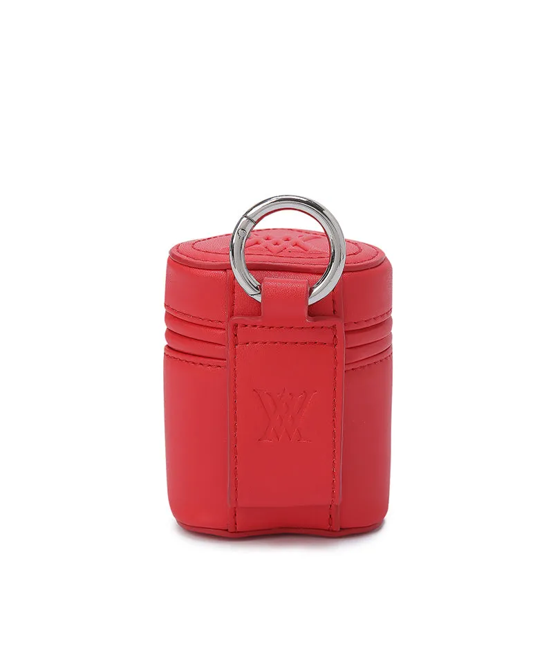 Heart 2 Ball Case - Red