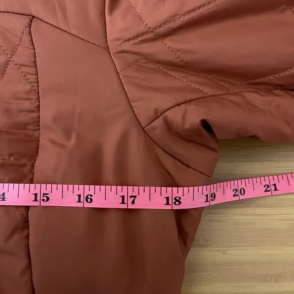 Helly Hansen Canyon Red Orange Quilted Insulator Jacket Size Medium Outdoorsy
