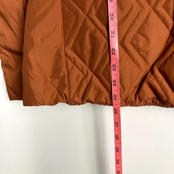 Helly Hansen Canyon Red Orange Quilted Insulator Jacket Size Medium Outdoorsy