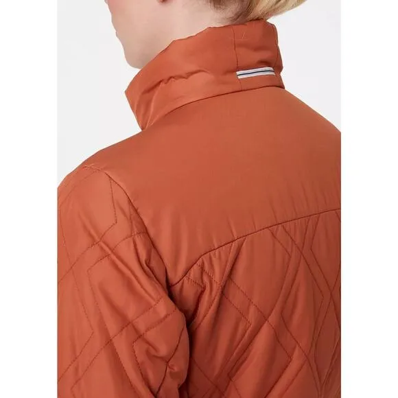 Helly Hansen Canyon Red Orange Quilted Insulator Jacket Size Medium Outdoorsy