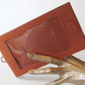 Hermes 2011 Potiron Buffle Leather Golf Score Holder NEW!