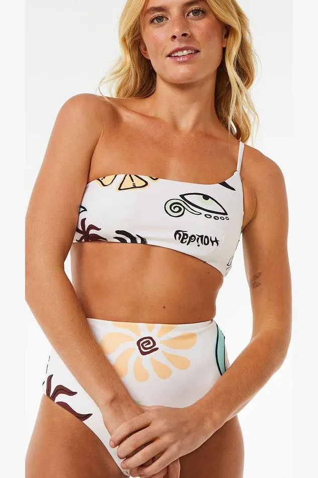 HOLIDAY ONE SHOULDER TOP - MULTICO