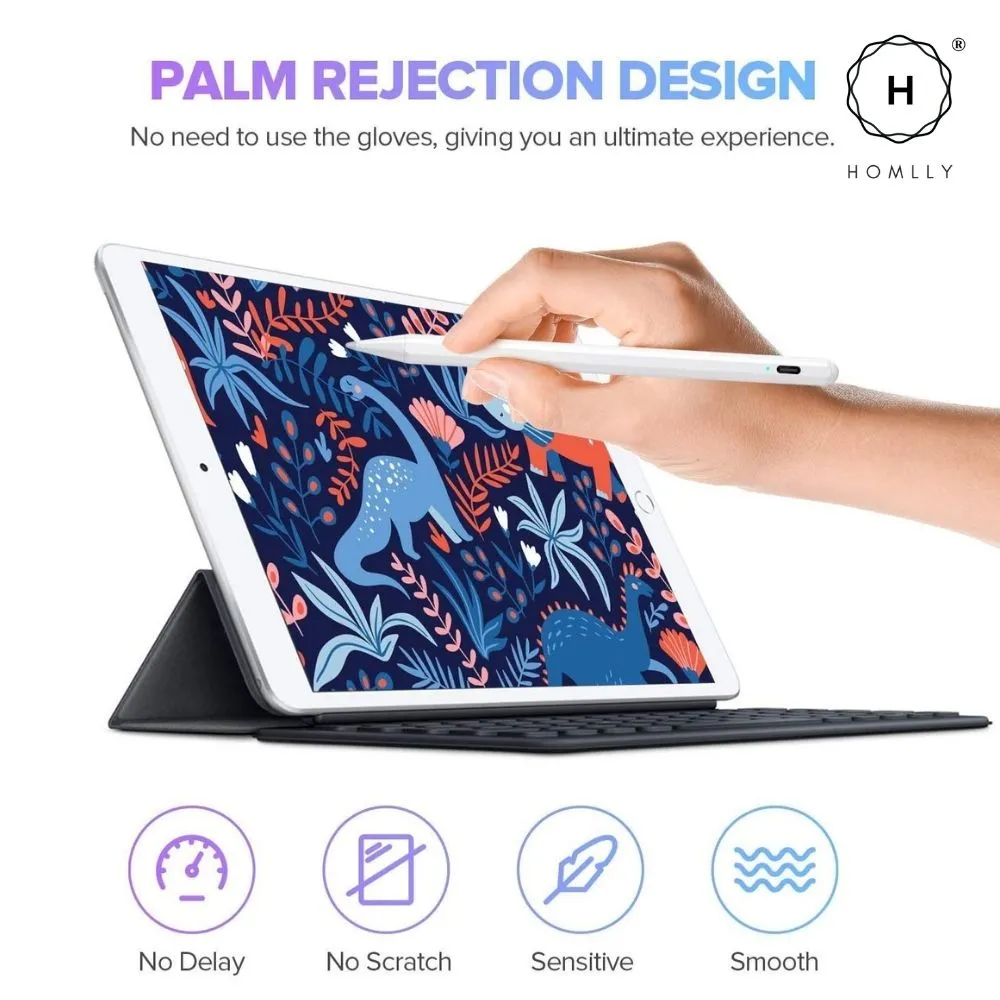 Homlly Magnetic Stylus Pen for iPad with Palm Rejection