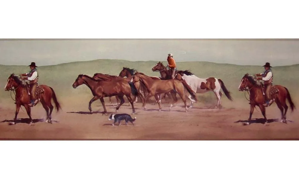 Horses B10030602 Wallpaper Border