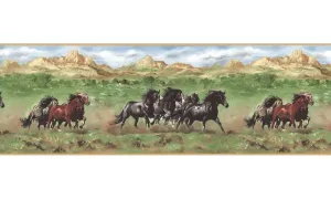 Horses TM75077 Wallpaper Border