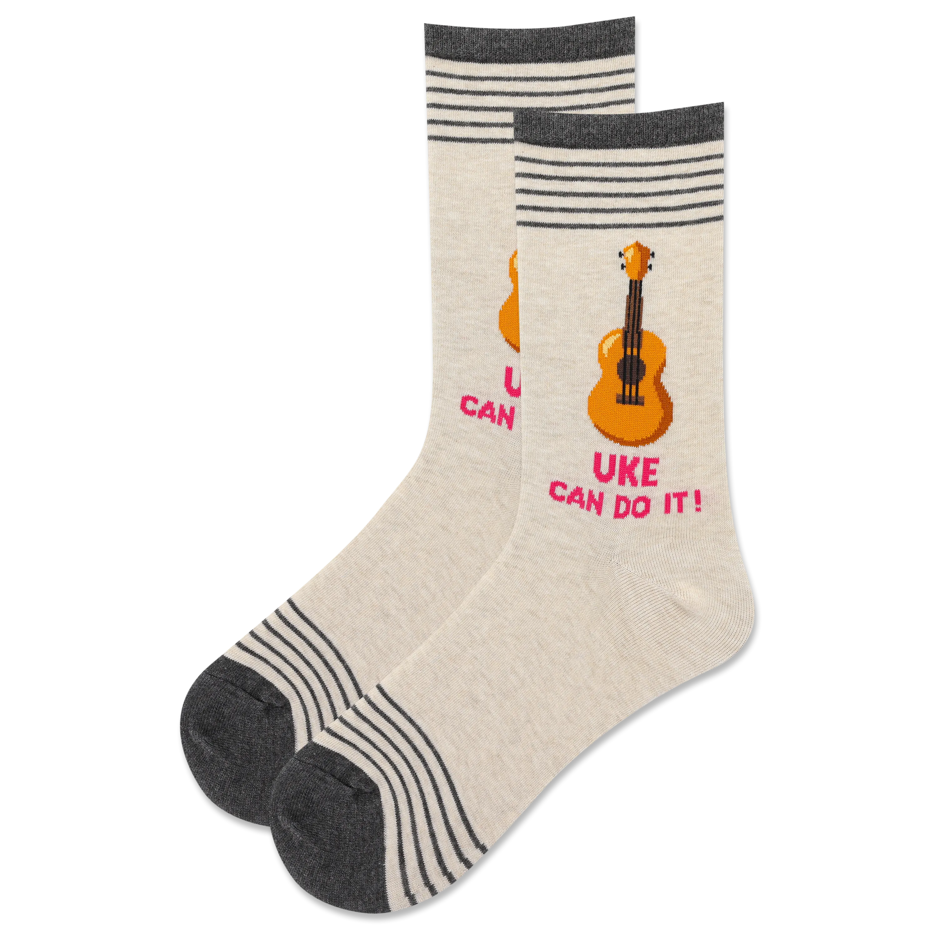 HOTSOX Women's Uke Can Do It Crew Sock