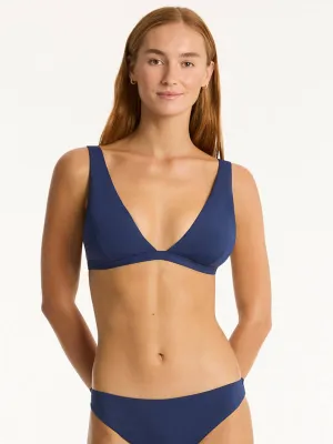 Infinity Longline Triangle Top in Indigo