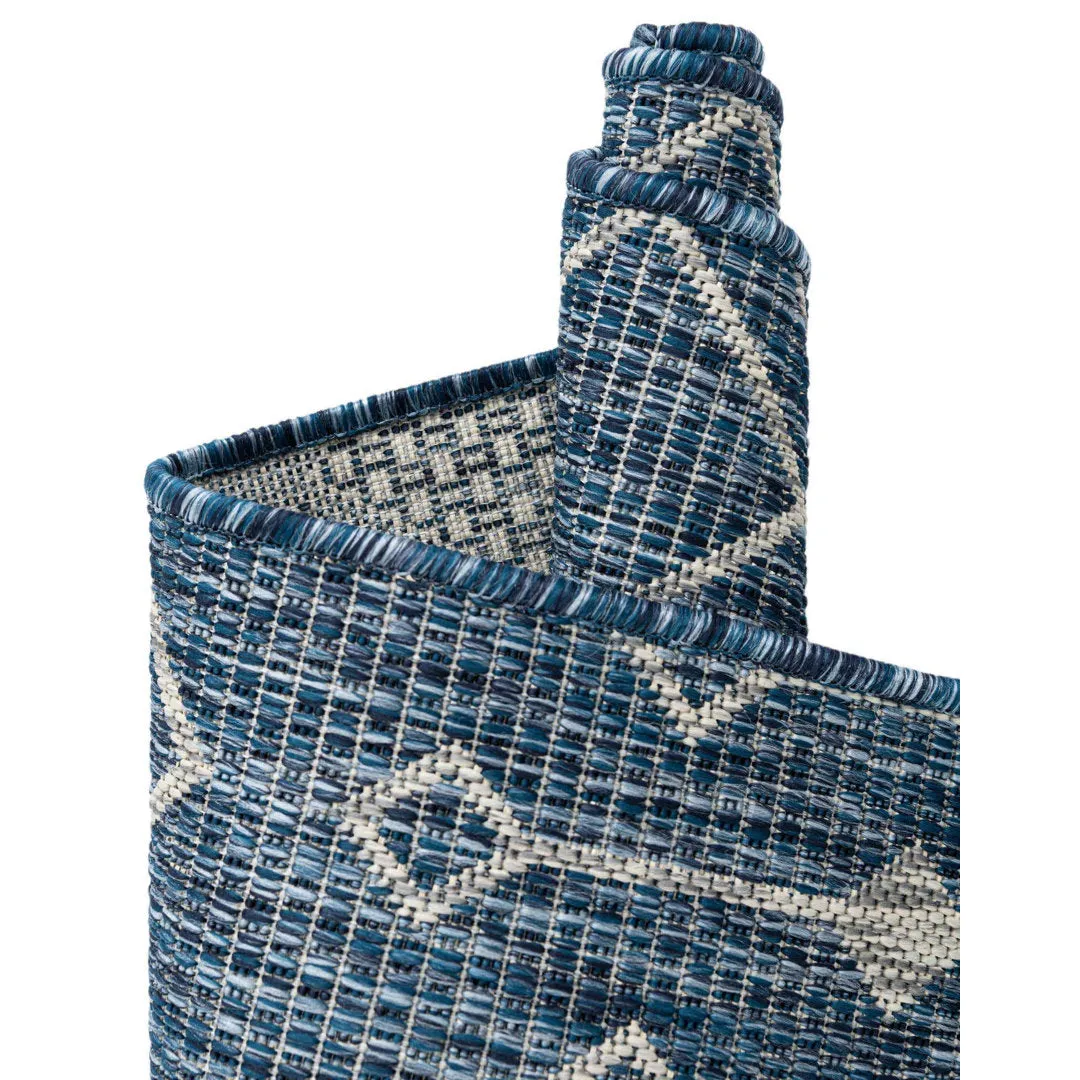 Innsbrook Southwestern Power Loom Teal Indoor/Outdoor Area Rug Laurel Foundry Modern Farmhouse® Rug Size: Oval 2'2" x 3'1"