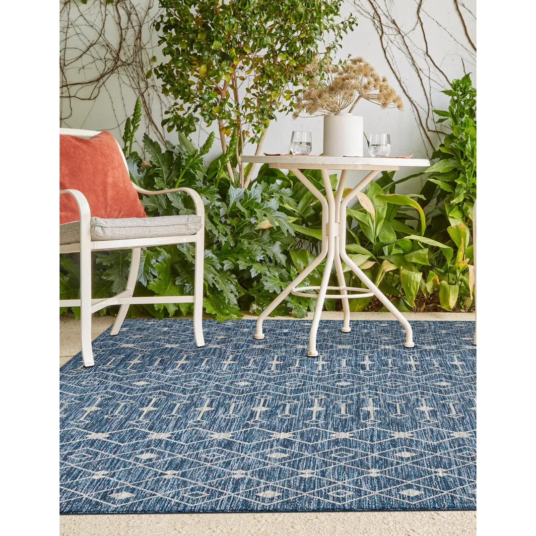 Innsbrook Southwestern Power Loom Teal Indoor/Outdoor Area Rug Laurel Foundry Modern Farmhouse® Rug Size: Rectangle 10' x 14'