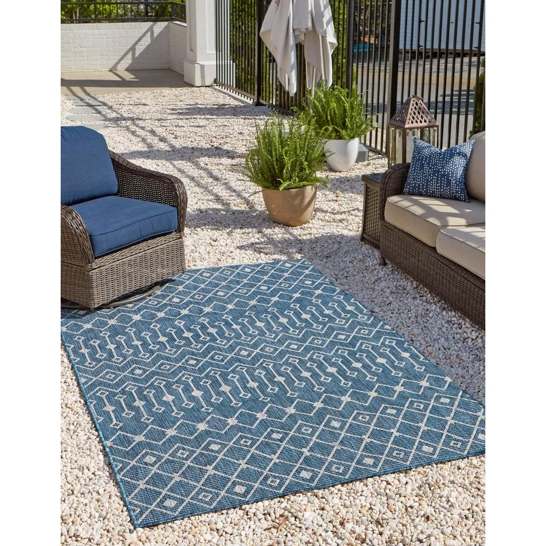 Innsbrook Southwestern Power Loom Teal Indoor/Outdoor Area Rug Laurel Foundry Modern Farmhouse® Rug Size: Rectangle 10' x 14'