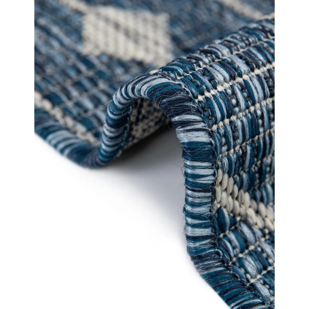 Innsbrook Southwestern Power Loom Teal Indoor/Outdoor Area Rug Laurel Foundry Modern Farmhouse® Rug Size: Square 5'