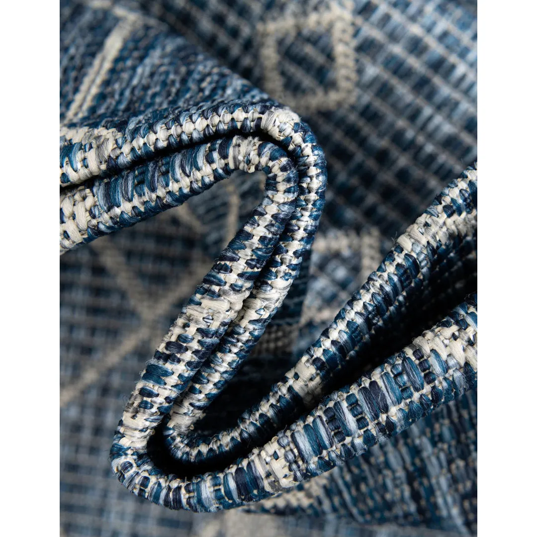 Innsbrook Southwestern Power Loom Teal Indoor/Outdoor Area Rug Laurel Foundry Modern Farmhouse® Rug Size: Square 6'1"