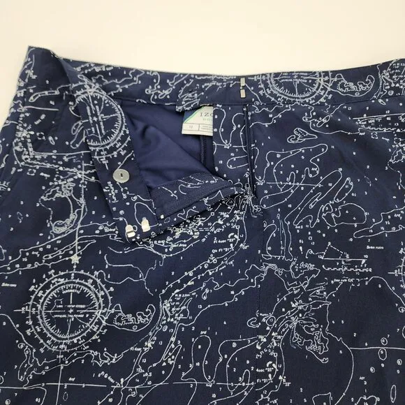Izod Golf Womens Large Sleeveless Polo sz 12 Skort Set Navy White
