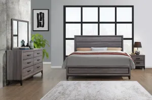 Kate Panel Bedroom Set (Grey)