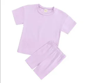 Kids Tales Women's Mama Cycling Shorts Sets -  Lilac