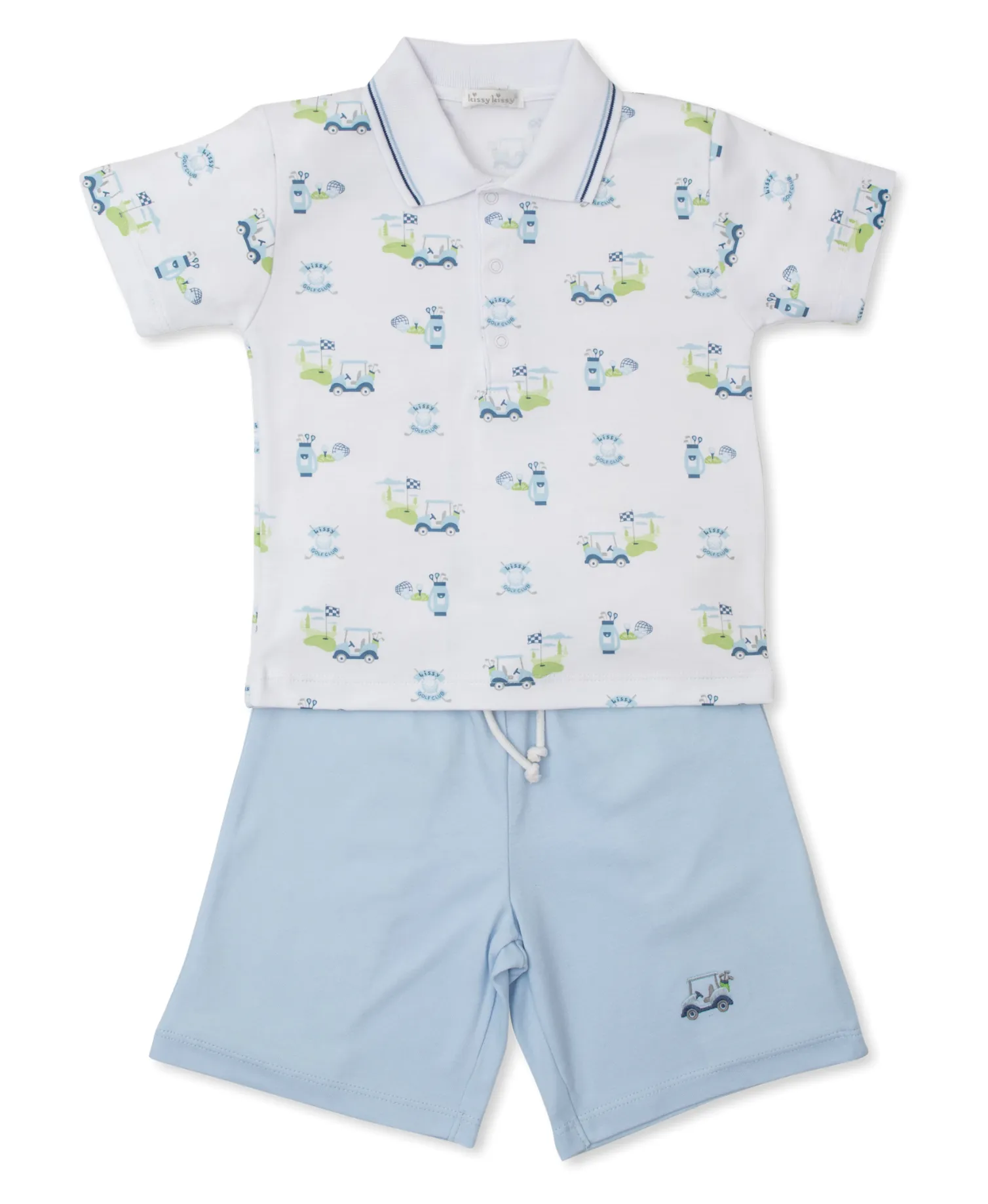 Kissy Kissy Golf Club Blue Bermuda Set