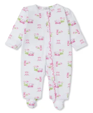 Kissy Kissy | Golf Club Pink Zip Footie