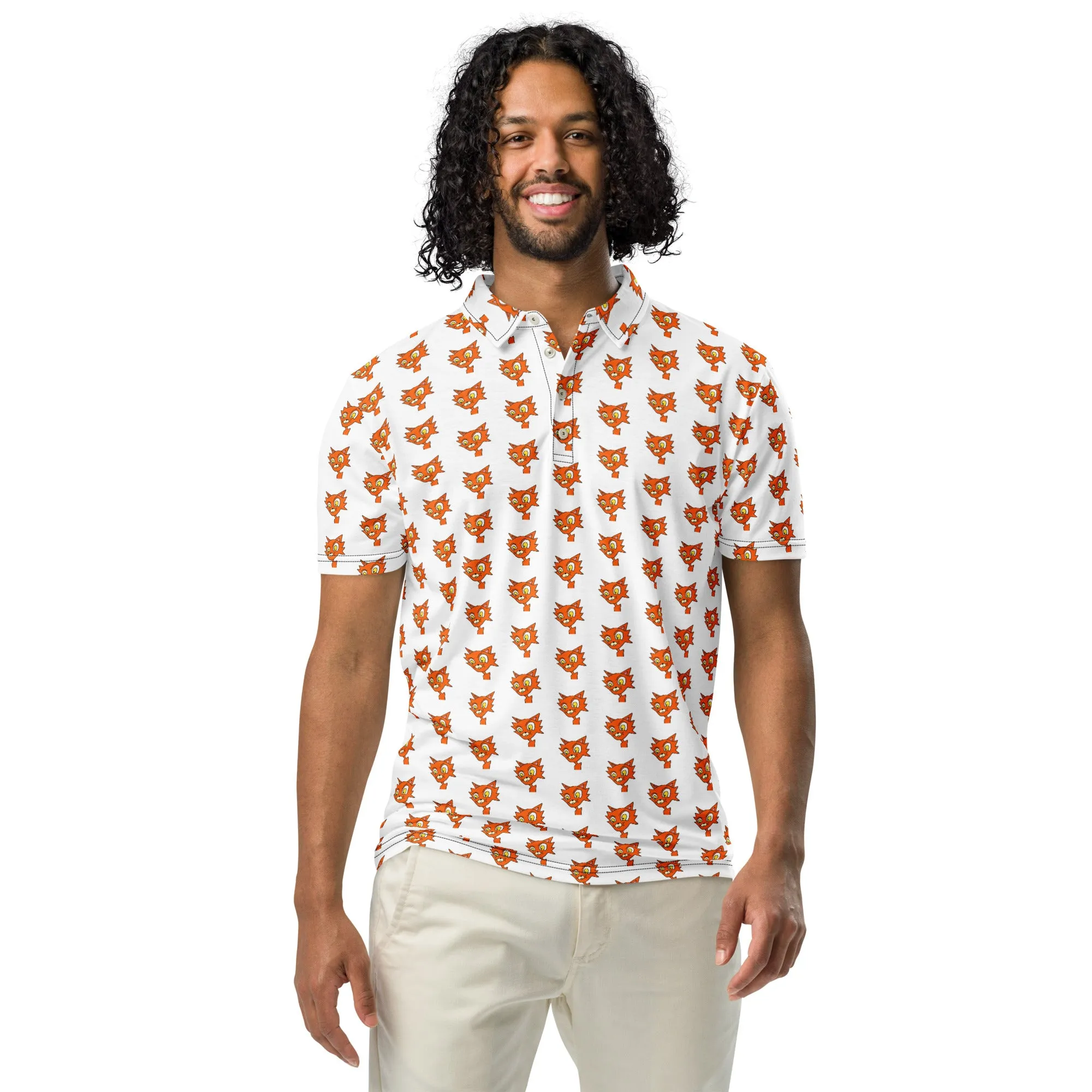 Krazy Kitty Karl Men’s slim fit polo