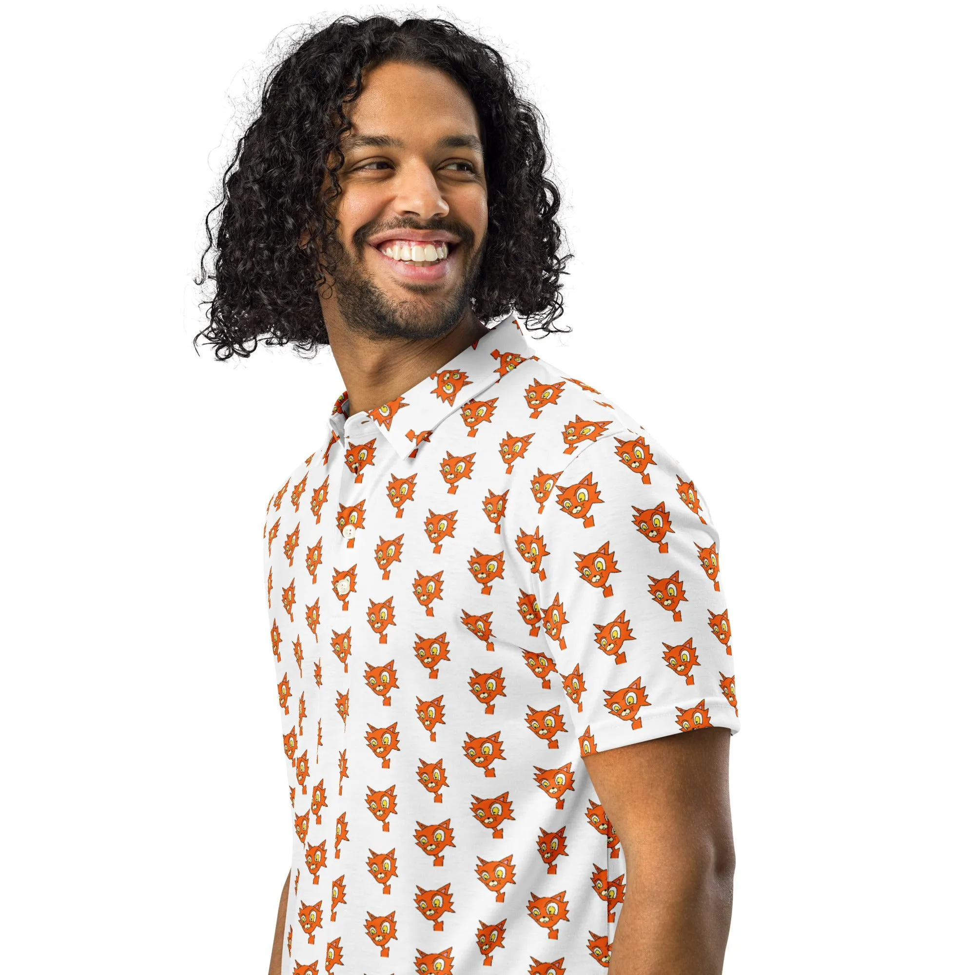 Krazy Kitty Karl Men’s slim fit polo