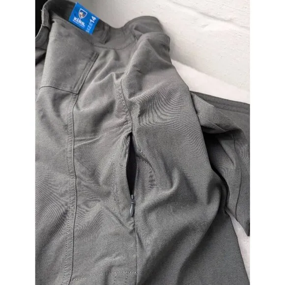 Kuhl Capri Pants Womens 14 Gray Trekr Kapri Outdoor Camp Hike Travel Crop pants