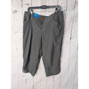 Kuhl Capri Pants Womens 14 Gray Trekr Kapri Outdoor Camp Hike Travel Crop pants