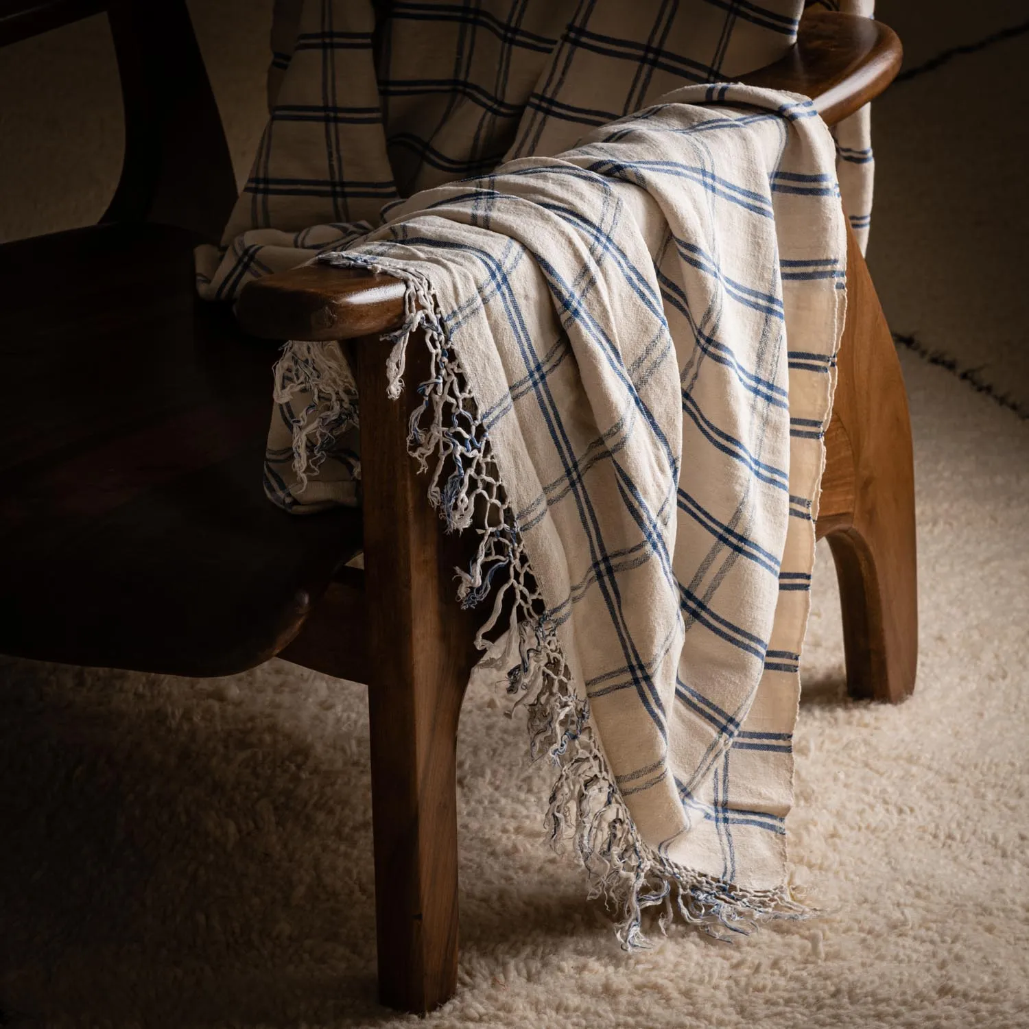 Layma -Vintage Moroccan Throw Haik