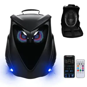 LED Glowing Eyes Owl Backpack